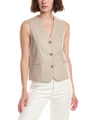 Rag & Bone Rag & Bone Belle Linen-Blend Vest