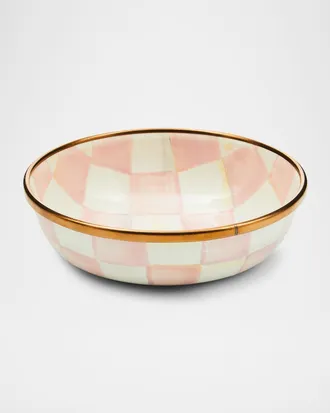 MacKenzie-Childs Rosy Check Relish Dish