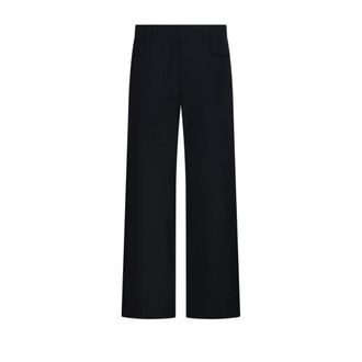Max Mara Gela Pant - female - Max Mara - Wide Trousers - Blue - 2XS - Trousers