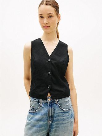 Tommy Hilfiger Chaleco en mezcla de lino