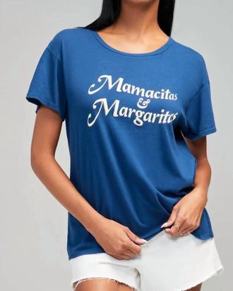 Wildfox Margs & Mamas Manchester Tee In Blue