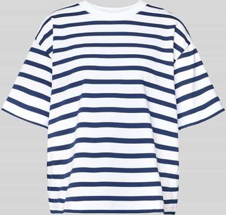 Mey Mey Pyjama-Oberteil mit geripptem Rundhalsausschnitt in Dunkelblau, Größe XL