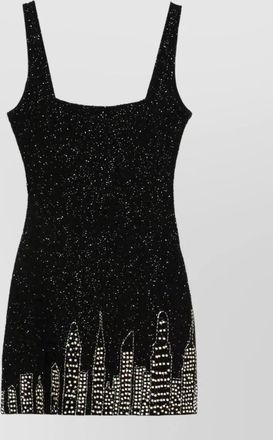 Staud le sable mini dress square neckline