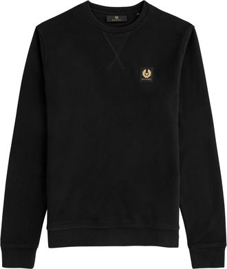 Belstaff Logo Cotton Sweatshirt - Black - S