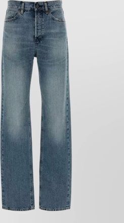 Frame Denim faded wash five-pocket denim trousers