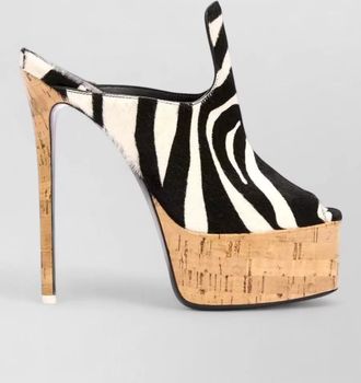 The Attico irmelin mule platform peep toe 140mm