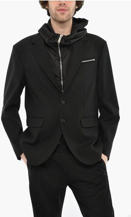 Dsquared2 Virgin Wool Blazer with Hood size 48