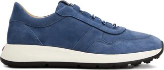 Tod's Red Dot suede lace-up sneakers - men - Calf Suede/Calf Leather/Calf Leather/Recycled Polyethylene vinyl acetate (PEVA) - 10.5 - Blue
