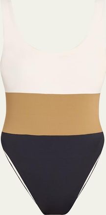 Anemos Hume Tricolor One-Piece Swimsuit