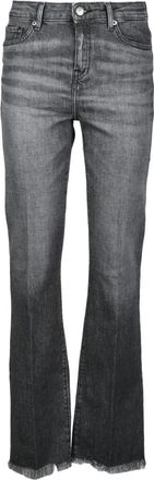 Tommy Hilfiger Stijlvolle Jeans met Gerecycled Katoenmengsel - Dames - Bootcut Jeans - Grijs - W31 - Katoen - Jeans