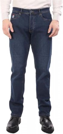 U.S.Polo Association Slim-fit Jeans - Heren - Slim Fit Jeans - Blauw - W38 - Leer - Jeans