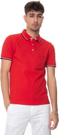 Fay Polo shirt met korte mouwen - Heren - Polos - Rood - 3XL - Katoen - Tops
