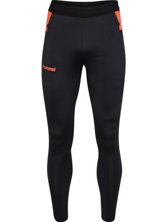 Hummel Trainingshose HUMMEL HMLBLAZE PRO TRAINING PANTS, Damen, Gr. 3XL, N-Gr, orange (schwarz, orange), Obermaterial: 90% Polyester, 10% Elasthan, Hosen Tra