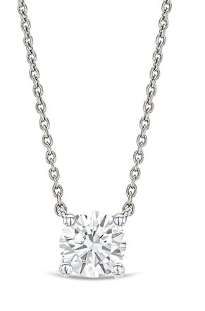 The Diamond Store Wanderlust Floating Lab Diamond Solitaire Necklace 0.33ct H/SI in Silver