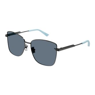 Bottega Veneta Ladies Black Rectangular Sunglasses BV1237S 004