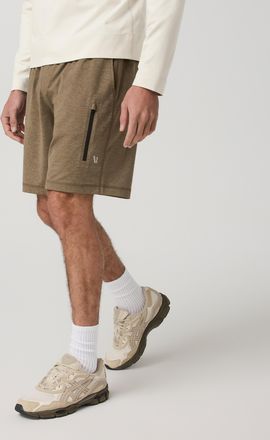 Vuori Clothing Sunday Performance Shorts 8 | Peppercorn Heather | XS, Size Extra Small