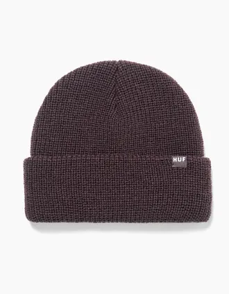 HUF Mens HUF Set Usual Light Plum Beanie Hat - Brown - Size: ONE size