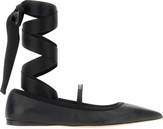 Ferragamo Carice Ballerina - Dames - Ballerinas - Zwart - 39 1/2 EU - Leer - Schoenen