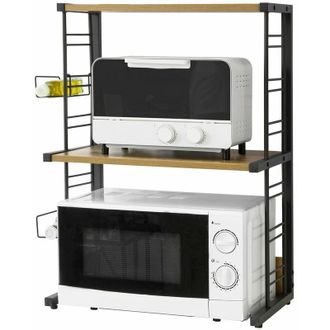 SoBuy Mensola Microonde Mensola Cucina Scaffale Soggiorno KCR08-PF - Sobuy