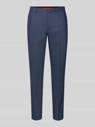 HUGO BOSS Slim Fit Anzughose mit Schurwoll-Anteil Modell Hesten in Dunkelblau, Größe 102