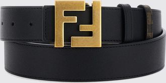 Fendi Cintura reversibile in pelle con fibbia monogram FF