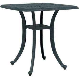 vidaXL Mesa De Jard&iacute;n Aluminio Fundido Verde 53x53x53 Cm Vidaxl