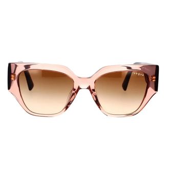 Vogue Sunglasses, female, Pink, 52 MM, Irregular Shape Sunglasses Bold and Dynamic