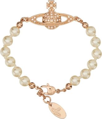 Vivienne Westwood Mini Bas Relief Pearl Bracelet