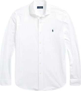 Ralph Lauren Casual Shorts - Heren - Zakelijke Overhemden - Wit - M - Katoen - Overhemden