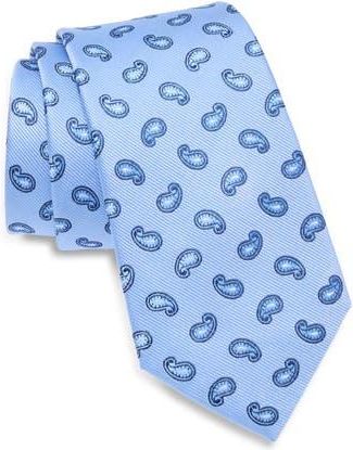 Duchamp Paisley Silk Tie in Lt Blue at Nordstrom Rack