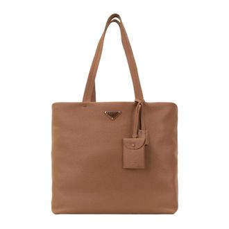 Prada Tote Bag - Dames - Tassen - Bruin - Maat: ONE Size Zijde
