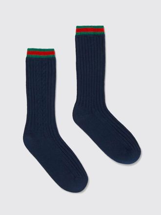 Gucci Calze Web in maglia di cotone a coste
