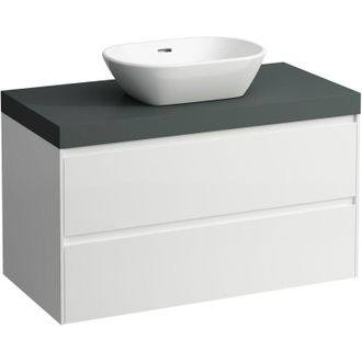 Laufen Laufen - Lani Lavabo Sobre Encimera Gris Tr&aacute;fico Incl. Mueble Bajo