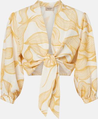 Adriana Degreas Printed crop top