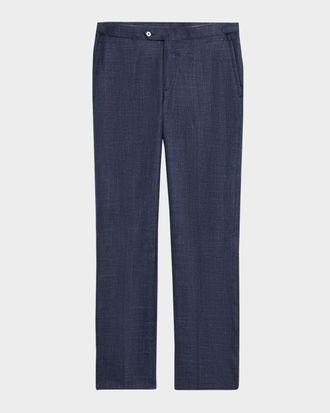 Isaia Men & apos;s Luxe Twill Pants with Side Tabs