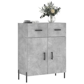 Berkfield Home Sideboard Concrete Grey 69.5x34x90 cm Engineered Wood