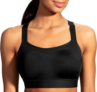 Brooks Dare Racerback Run Bra In Black