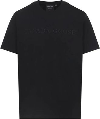 Canada Goose Tops, Heren, Zwart, S, Katoen, Vantage T-Shirt