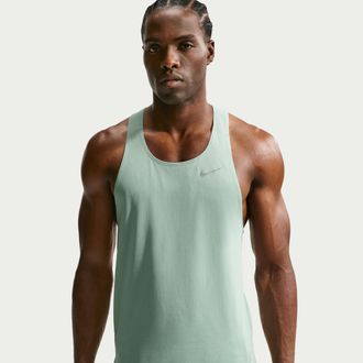 Nike Mens Fast Dri-FIT Running Singlet in Green | FN4229-006