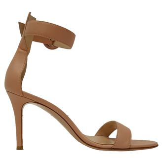 Gianvito Rossi Pre-owned Womens Portofino Sandals in Pink Leather - Rose - Size EU 36