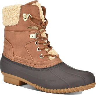 Tommy Hilfiger Rainah Womens Brown Round Toe Ankle Duck Boots LION373