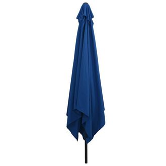 Berkfield Home Outdoor Umbrellas & Sunshades Azure Polyester canopy & metal frame in Blue