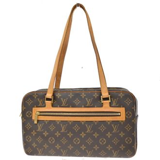 Louis Vuitton Cite Monogram Canvas Brown Canvas Handbag (Pre-Owned)