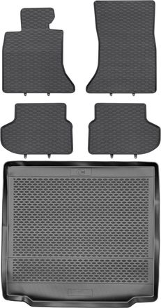 OEM Juego De Alfombrillas De Goma Para Coche Y Maletero Para Bmw Serie 5 F11 Touring/estate (2013-2017)