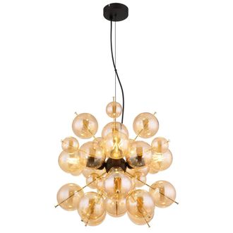 Globo Lighting L&aacute;mpara Colgante - Udo - &Aacute;mbar - Vidrio - &Oslash; 52cm - E27