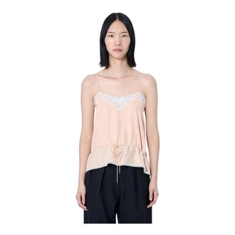 Chlo&eacute; Lace Trim Camisole Top - female - Chlo&eacute; - Blouses - Pink - 2XS - Blouses & Shirts