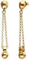 UNOde50 18K Gold-Plated Earrings with Long Chain and Dial Detail at Nordstrom