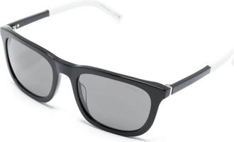 Moncler Zwarte zonnebril - unisex - Zonnebrillen - Zwart - 57 MM - Accessoires