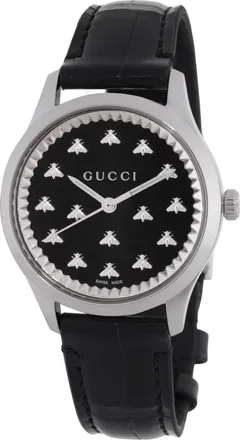 Gucci G-Timeless Quartz Black Dial Watch YA1265055