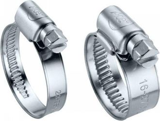 Ace Abrazadera De Apriete - Banda No Perforada - Acero Inoxidable A2 L9 Mm: 16-27 Mm - Caja De 50